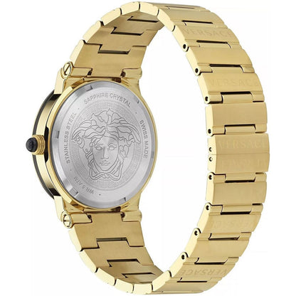 Montre habillée Versace en acier inoxydable doré
