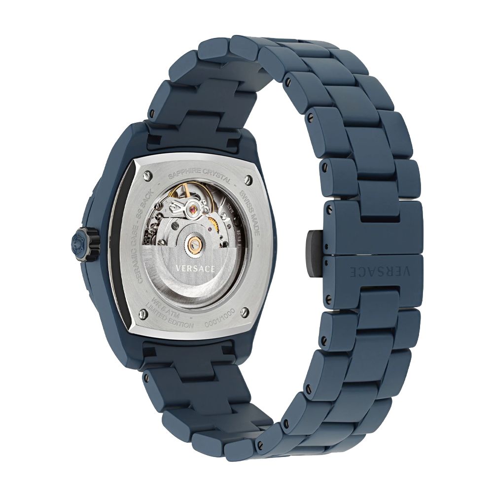 Orologio da donna Versace in ceramica blu