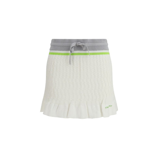 Minigonna Casablanca in cotone bianco