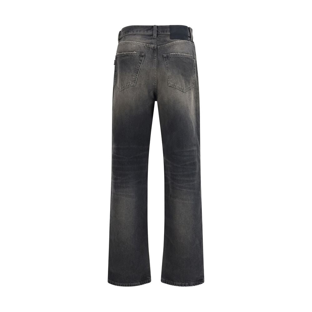 Jeans Haikure in cotone nero dalla vestibilità rilassata