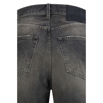 Jeans Haikure in cotone nero dalla vestibilità rilassata