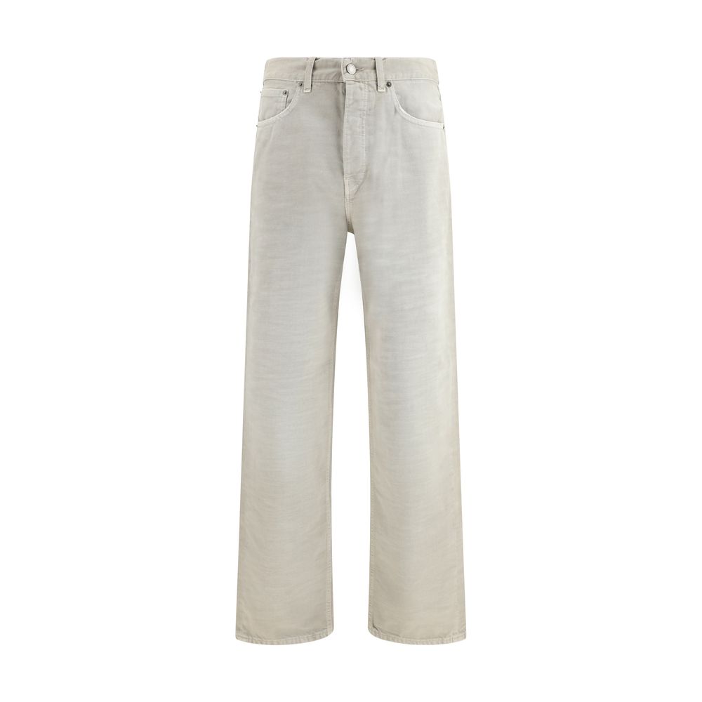 Jeans dritti in cotone grigio Haikure