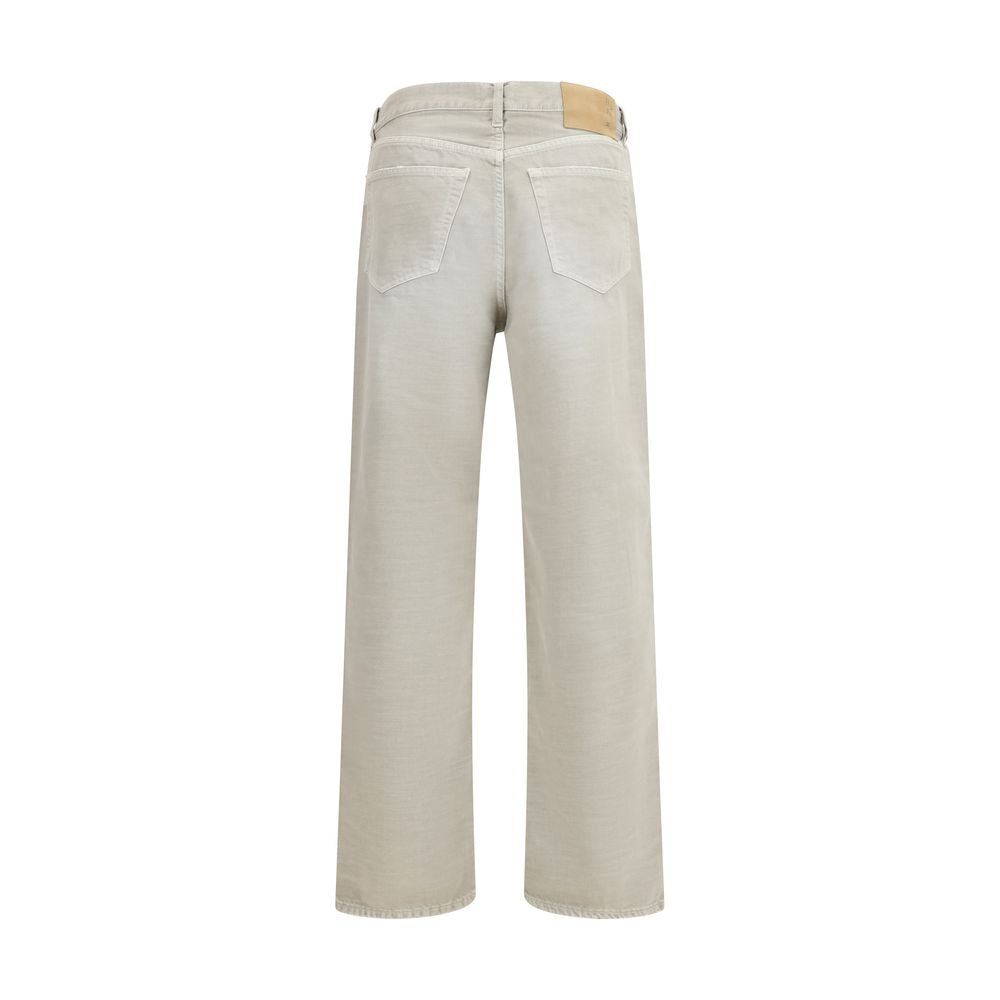Jeans dritti in cotone grigio Haikure