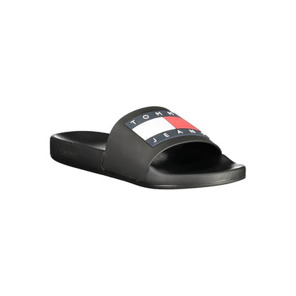Pantofola da uomo Tommy Hilfiger in poliuretano nero