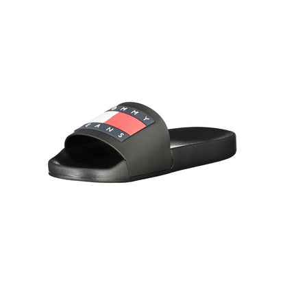 Pantofola da uomo Tommy Hilfiger in poliuretano nero
