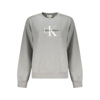 Felpa Calvin Klein Grigia in Cotone da Donna