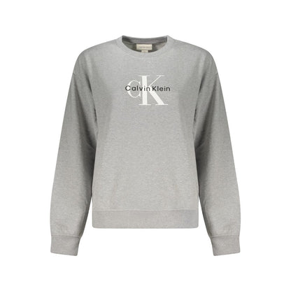 Felpa Calvin Klein Grigia in Cotone da Donna