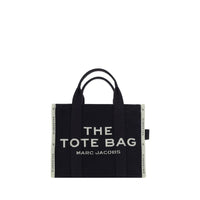 Borsa a mano in cotone nero Marc Jacobs