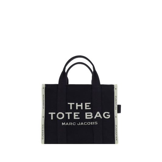 Borsa a mano in cotone nero Marc Jacobs