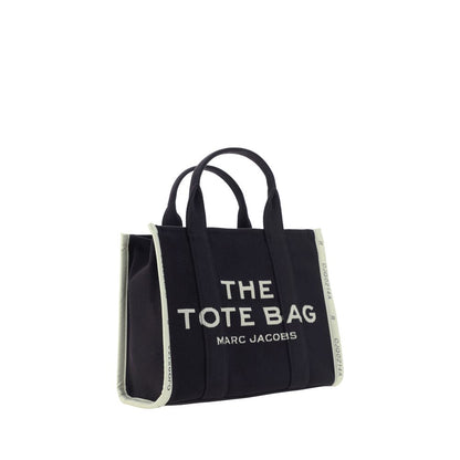 Borsa a mano in cotone nero Marc Jacobs