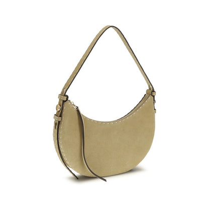 Borsa a tracolla Tory Burch in pelle di vitello beige Bos Taurus
