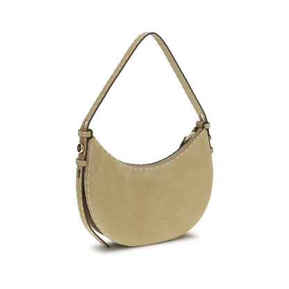 Borsa a tracolla Tory Burch in pelle di vitello beige Bos Taurus