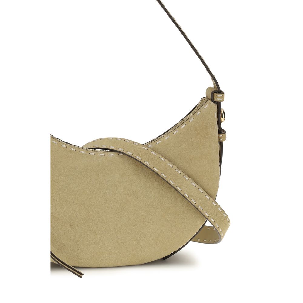 Borsa a tracolla Tory Burch in pelle di vitello beige Bos Taurus