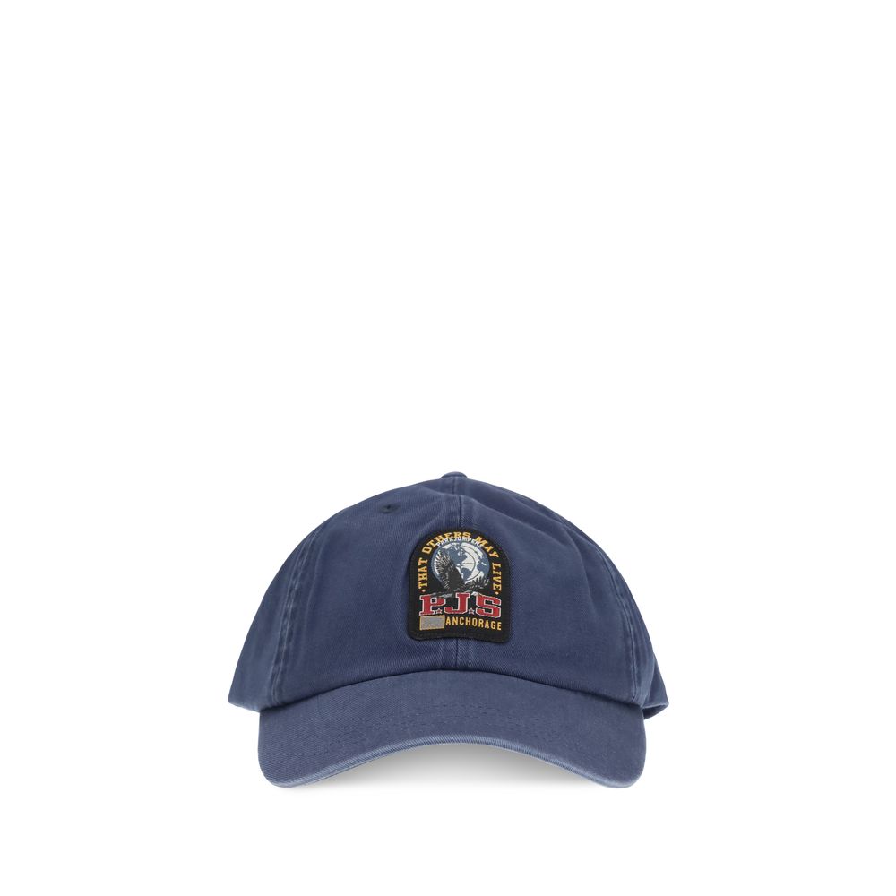 Cappellino da baseball Parajumpers in cotone blu