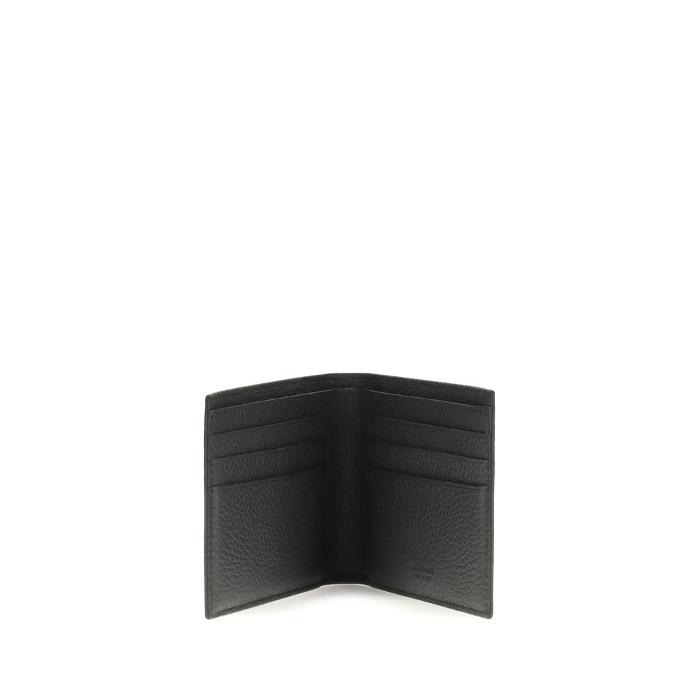 Portefeuille Ferragamo Bos Taurus en cuir de veau noir