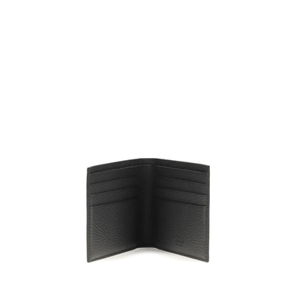 Portefeuille Ferragamo Bos Taurus en cuir de veau noir