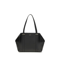 Borsa a spalla Ferragamo Bos Taurus in pelle di vitello nera