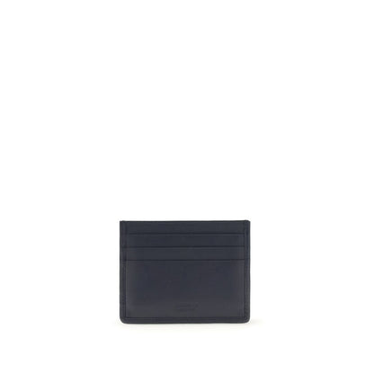 Portafoglio Ferragamo in pelle di vitello blu Bos Taurus