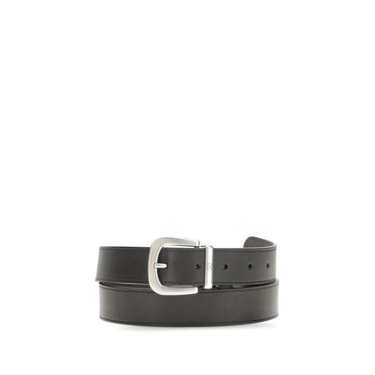 Cintura Regular Valentino Garavani in Pelle di Vitello Nera Bos Taurus
