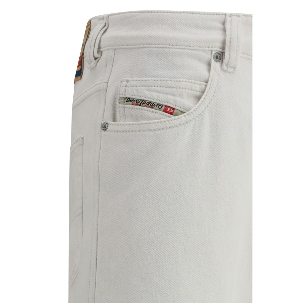 Jeans slim Diesel en coton blanc