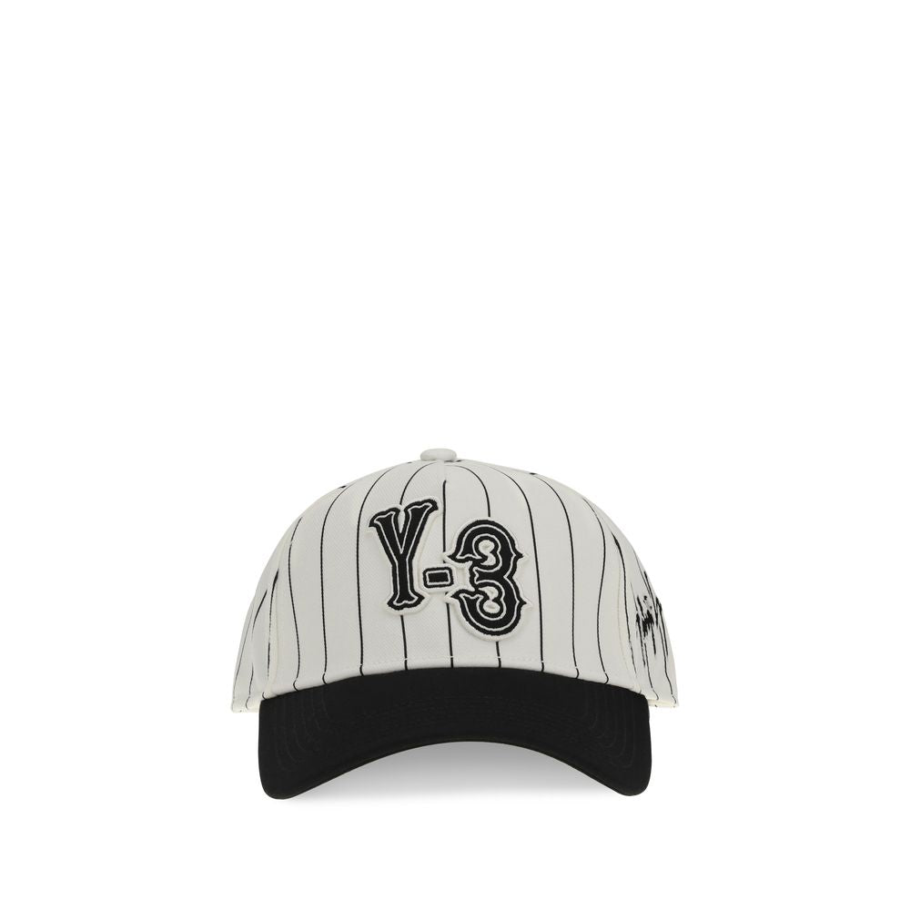 Y-3 Cappellino Bianco in Poliestere (Cappello da baseball)