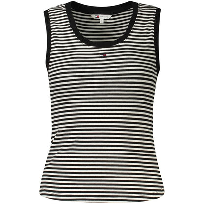 Canottiera da donna in cotone nero Tommy Hilfiger