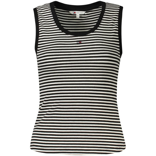 Canottiera da donna in cotone nero Tommy Hilfiger