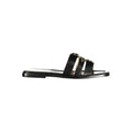 Twinset Black Leather Women's Sandal