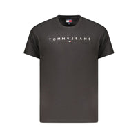 T-shirt noir en coton Tommy Hilfiger pour homme