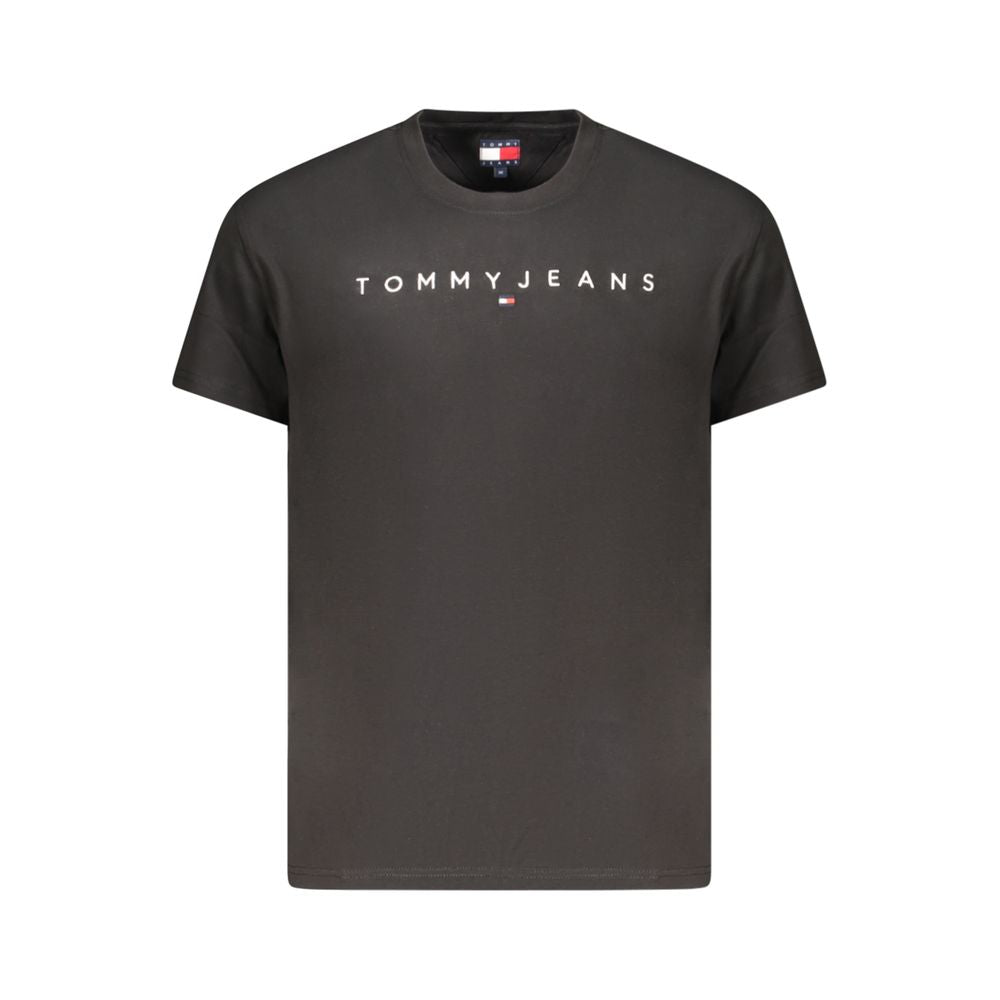 T-shirt noir en coton Tommy Hilfiger pour homme