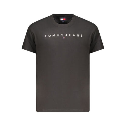 T-shirt noir en coton Tommy Hilfiger pour homme