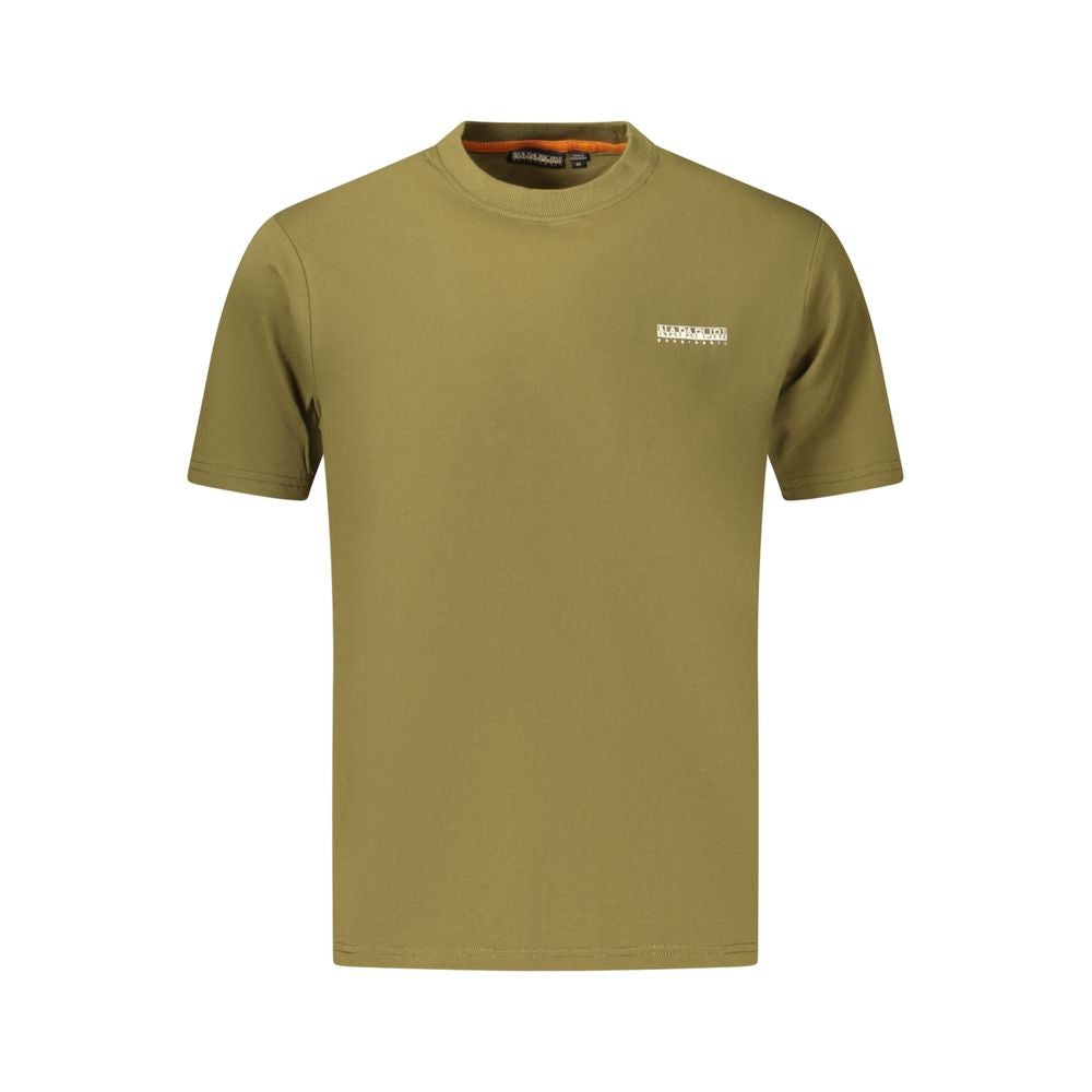 T-shirt da uomo in cotone Napapijri Verde