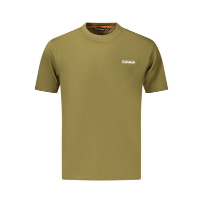 T-shirt da uomo in cotone Napapijri Verde