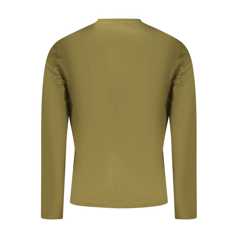 T-shirt in cotone verde da uomo Napapijri