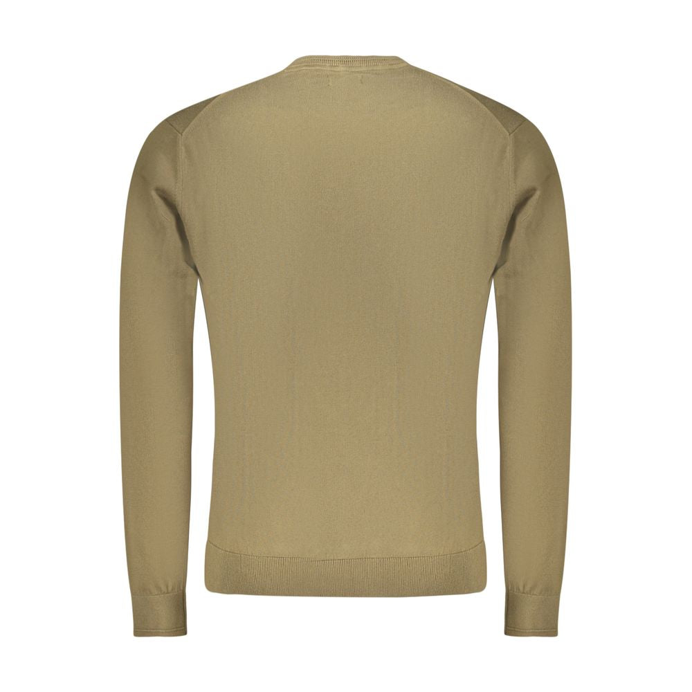 Camicia da uomo Napapijri in cotone a maniche lunghe verde