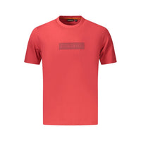 T-shirt da uomo Napapijri rossa in cotone