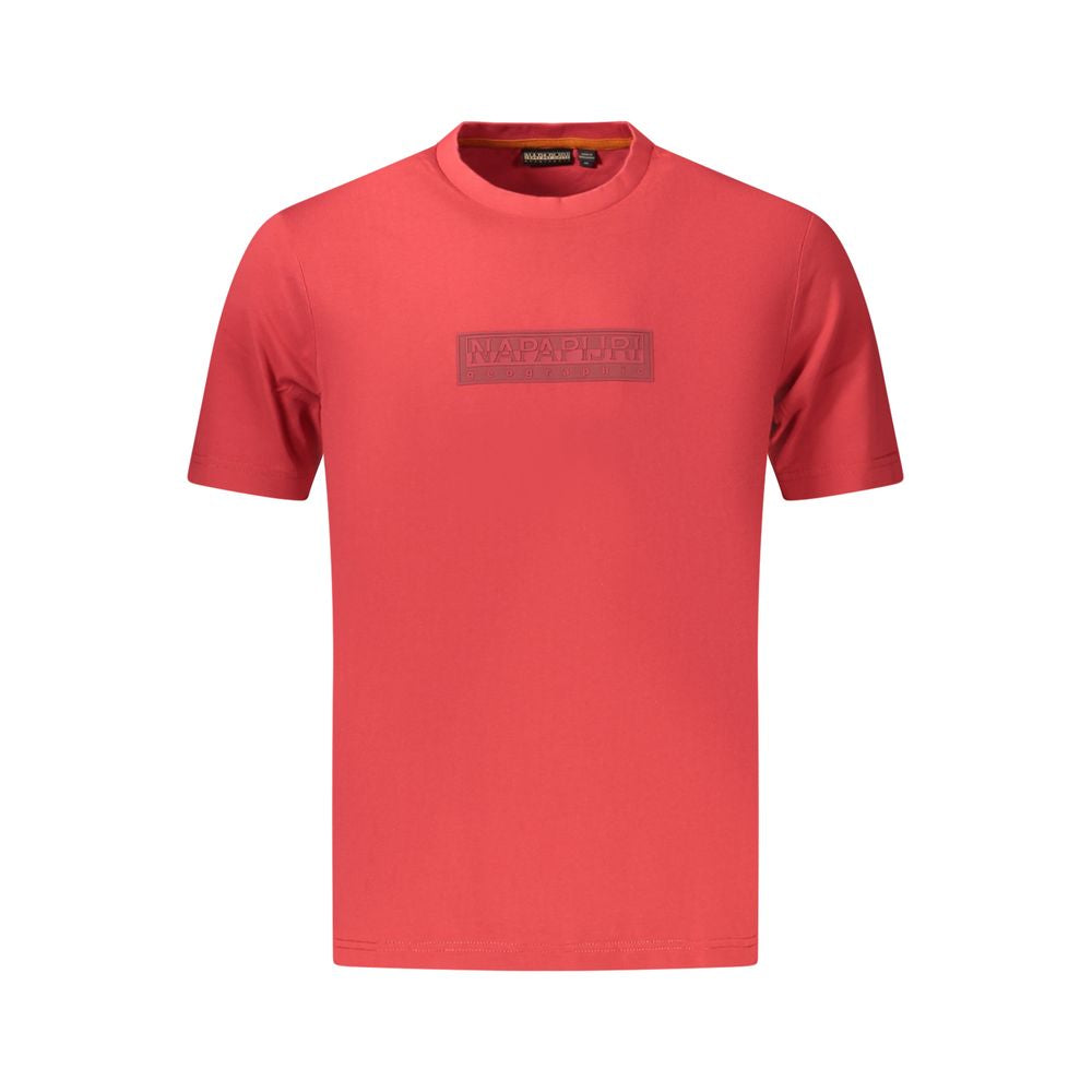 T-shirt Napapijri rouge en coton pour homme