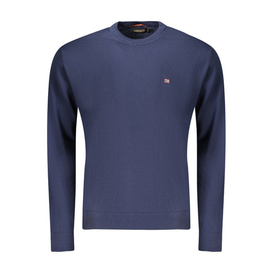 Camicia da uomo Napapijri in cotone blu