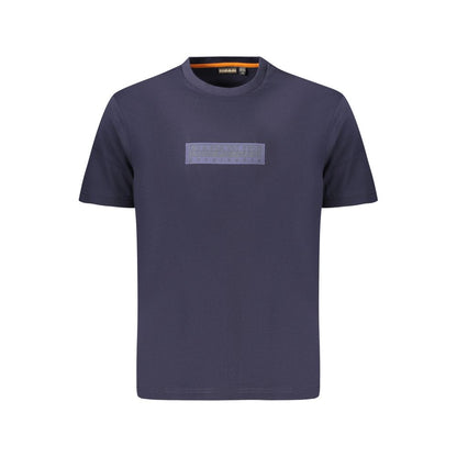 T-shirt da uomo in cotone blu Napapijri
