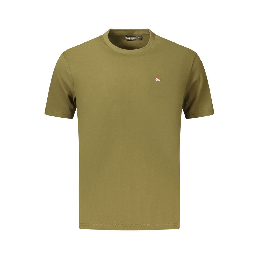 T-shirt en coton vert Napapijri