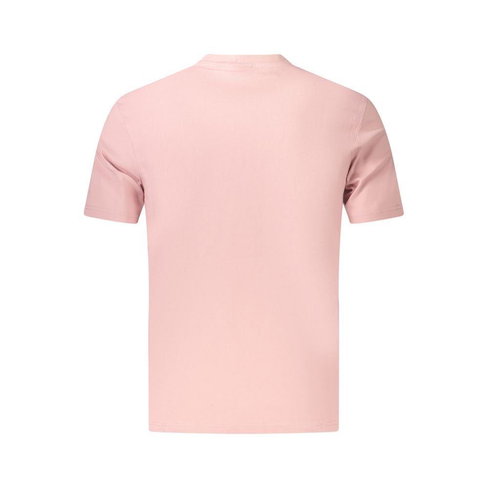 T-shirt da Uomo Napapijri Rosa in Cotone Biologico