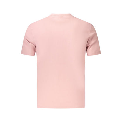 T-shirt da Uomo Napapijri Rosa in Cotone Biologico