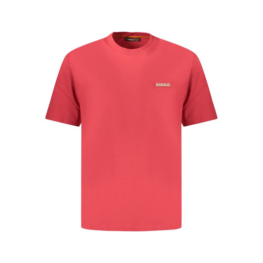 Camicia da uomo Napapijri Rosso in cotone