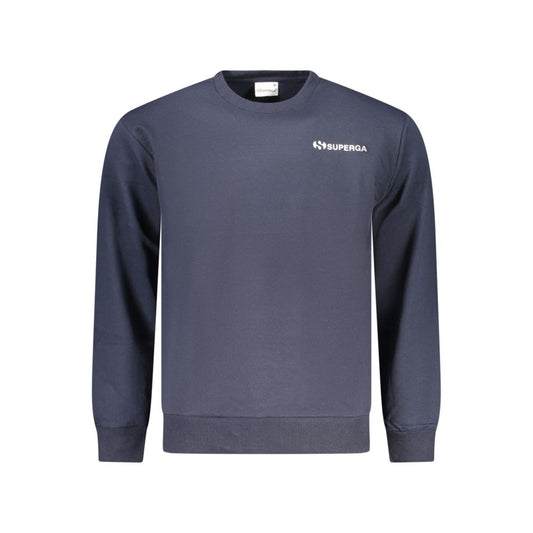 Felpa da Uomo in Cotone Blu Superga