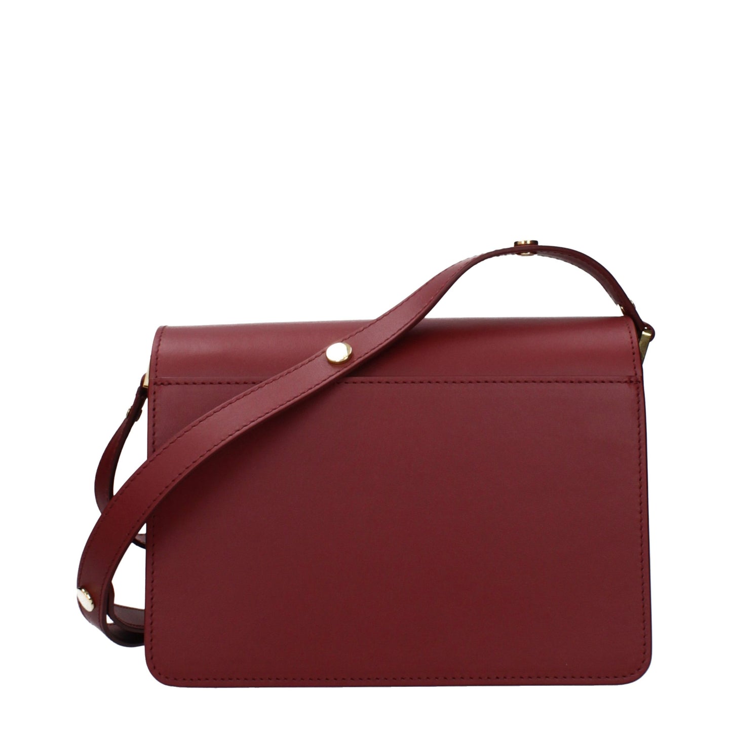 Borsa a spalla Marni in pelle rossa