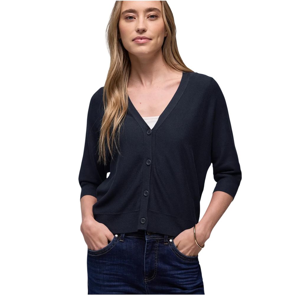 Cardigan bleu en viscose Street One