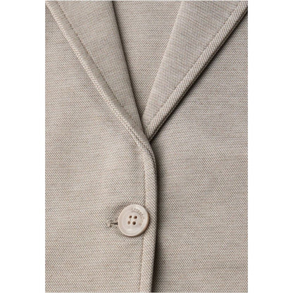 Blazer in poliacrilico beige Street One