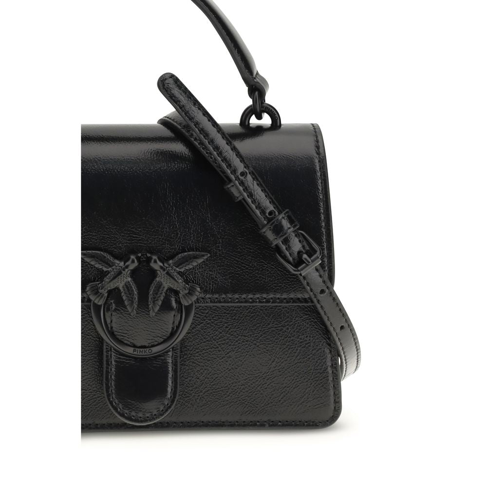 Borsa PINKO in pelle di capra nera