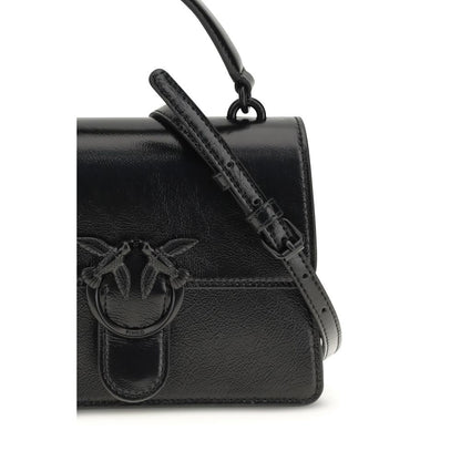 Borsa PINKO in pelle di capra nera