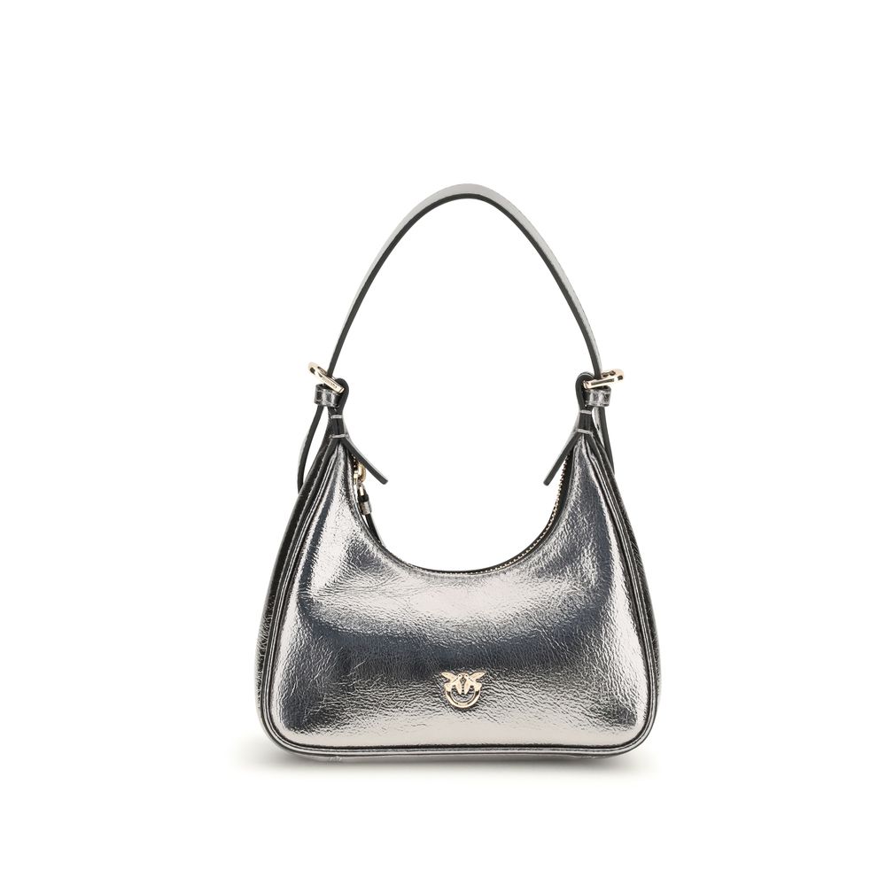 Sac à bandoulière PINKO en agneau argenté Ovis Aries Aries